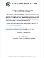 AVISO DE DISPENSA DE LICITAÇÃO N° 010/2025 Processo administrativo n° 274/2025