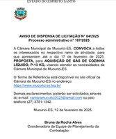 AVISO DE DISPENSA DE LICITAÇÃO N° 04/2025 Processo administrativo n° 187/2025