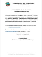 AVISO DE DISPENSA DE LICITAÇÃO N° 05/2025 Processo administrativo n° 201/2025