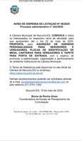 AVISO DE DISPENSA DE LICITAÇÃO N° 08/2025 Processo administrativo n° 242/2025