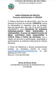 AVISO PESQUISA DE PREÇOS Processo Administrativo nº 242/2025