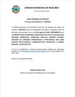 AVISO PESQUISA DE PREÇOS Processo Administrativo nº 299/2025
