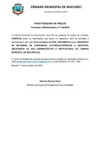 AVISO PESQUISA DE PREÇOS Processo Administrativo nº 314/2025