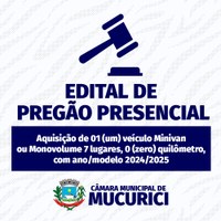 EDITAL PREGÃO PRESENCIAL Nº 001/2024 - VEÍCULO