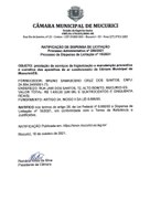 RATIFICAÇÃO DE DISPENSA DE LICITAÇÃO Nº 0152021