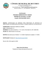  RATIFICAÇÃO  PROCESSO ADMINISTRATIVO N° 290/2025 DISPENSA DE LICITAÇÃO n° 011/2025